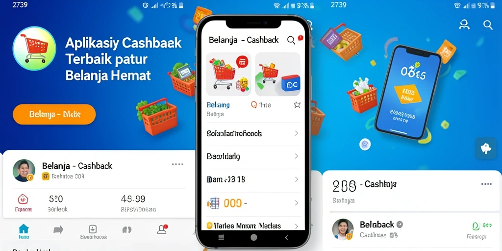 Antarmuka aplikasi 2739 menampilkan penawaran Cashback yang menarik.