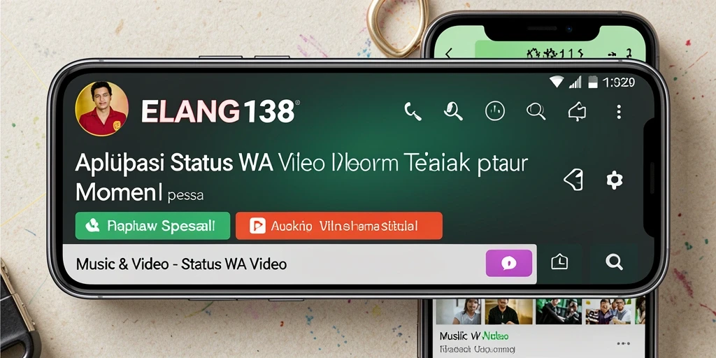 Tampilan antarmuka ELANG138 dengan pilihan Status WA Video yang menarik.