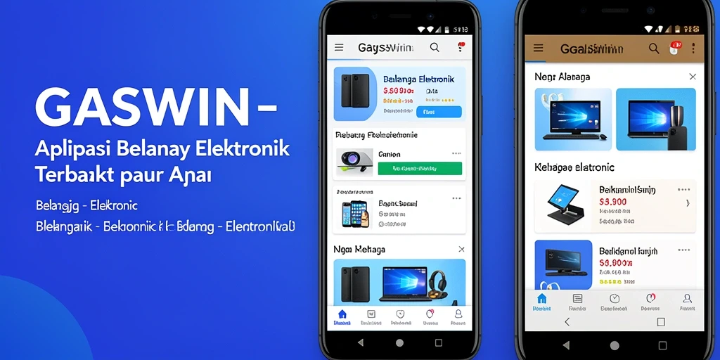 Tampilan antarmuka aplikasi GASWIN yang modern dan fungsional.
