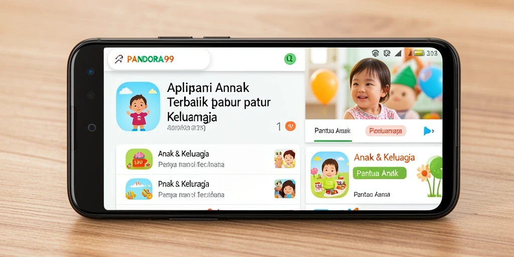 Antarmuka PANDORA99 yang user-friendly untuk Pantau Anak.