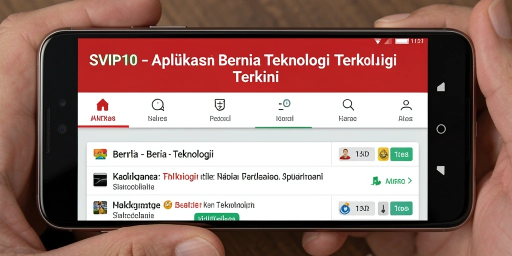 Tampilan antarmuka SVIP10 yang sederhana dan informatif.