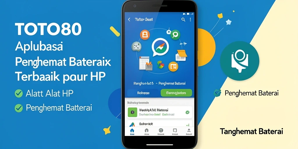 Screenshot utama TOTO80 menampilkan antarmuka Penghemat Baterai yang ramah pengguna.